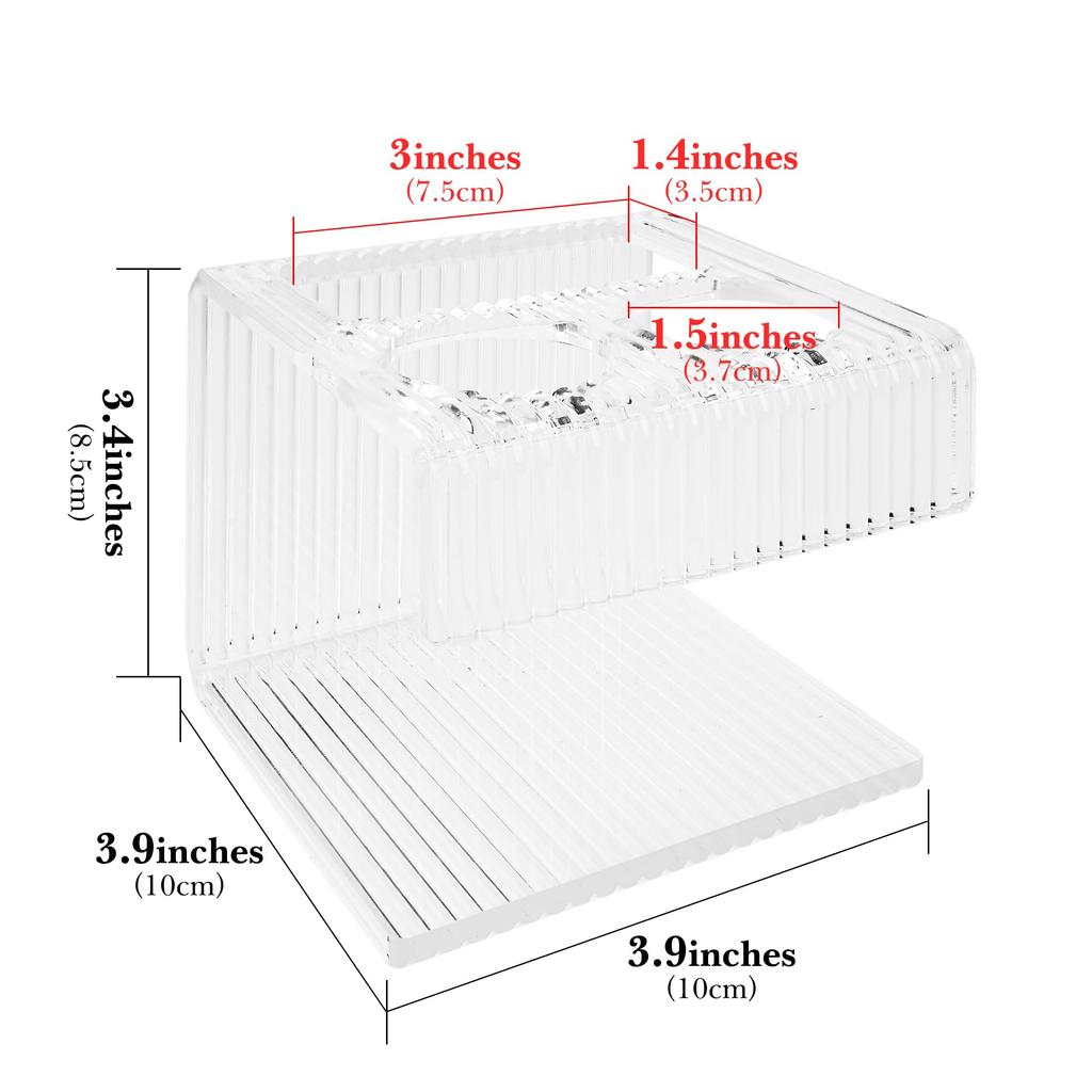 Linkidea Electric Toothbrush Holder for Bathroom and Acrylic Adhesive Organizer Compatible with iO Philips and Aquasonic Wall-Mounted Shower, Oral-B