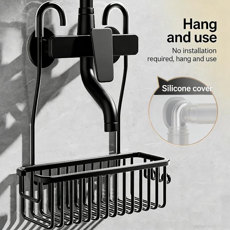 Convenient Toilet Shower Rack With No Drilling Installation Bathroom Storage Basket For Shower Room And Bath Products