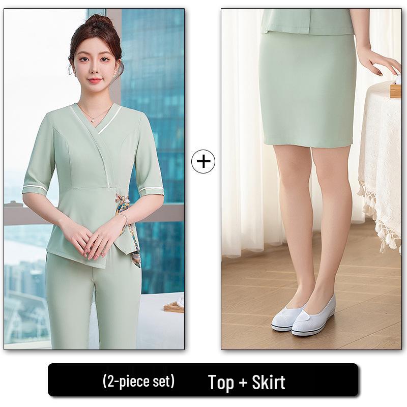 2025 Women's Slimming Beautician & Spa Short Sleeve Uniform