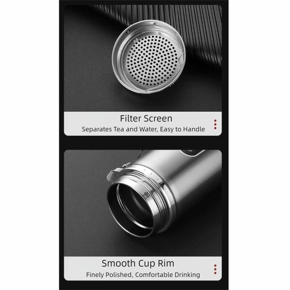 Stainless Steel Vacuum Flask 1000ML Insulated Water Bottle Practical Thermos Bottle  Camping