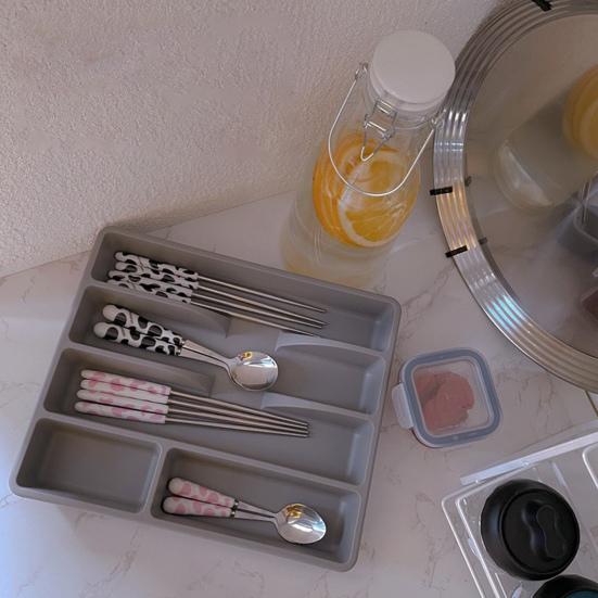 Multi-Compartment Cutlery Drawer Organizer