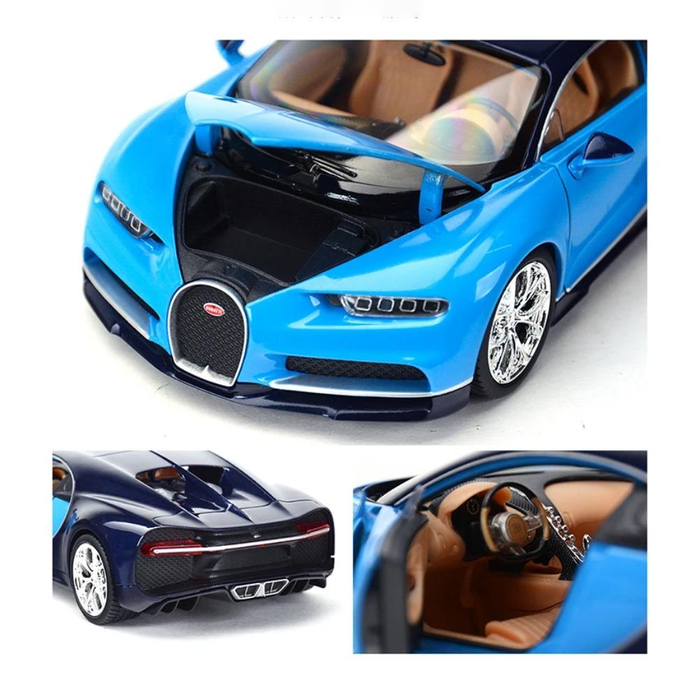 WELLY 1/24 Bugatti Chiron Supercar Alloy Car Diecasts & Toy Vehicles Car Model Miniature Scale Model Car Toy for Children