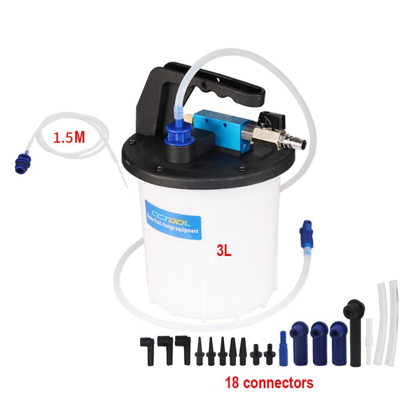 

3L+1L Car Brake Bleeder Kit Device Oil Fluid Replacement Equipment Large Capacity Oil Exchanger Pump Car Brake Pumping Tools 3L