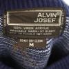 ALVIN JOSEF 80s vintage Fair Isle Pattern Long sleeve sweater M Navy knit Women Used