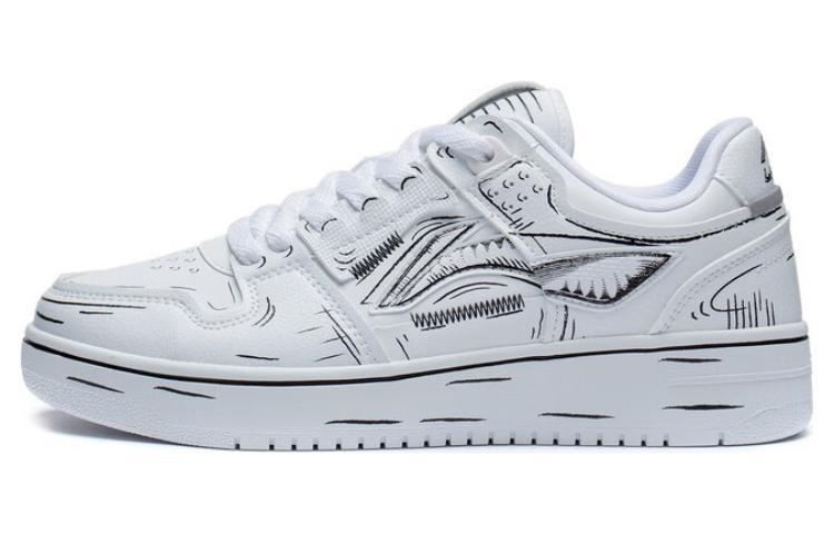 Li Ning Tianji Skateboard Shoes Women s Low Top White/Black AGCT376-2 36
