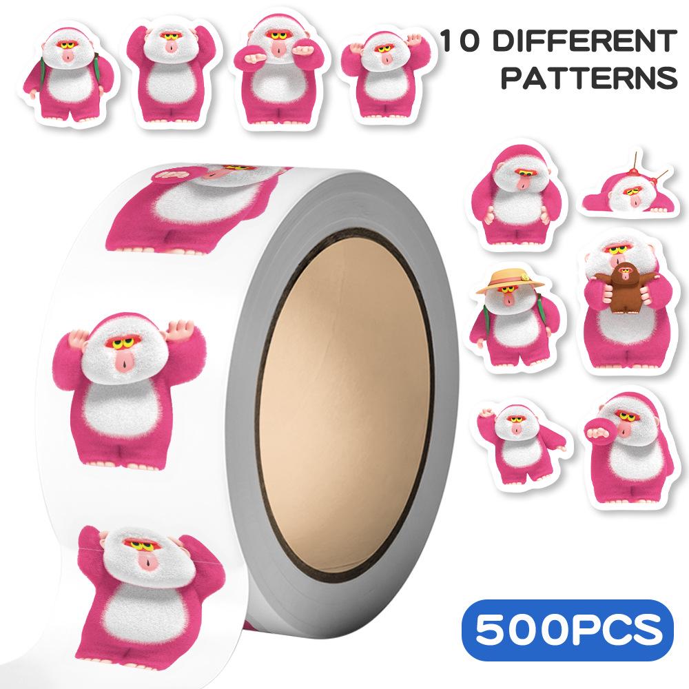 500 Sheets Cartoon AIYE Hello HOHO Sticker Roll for DIY Journal, Envelope Sealing, and Decoration. JJT128