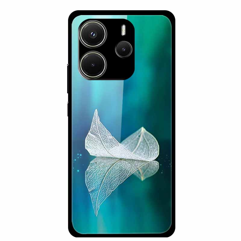 For Redmi Note 14 4G Phone Case Note14 Coque Hard Tempered Glass Back Cover For Xiaomi Redmi Note 14 5G Case Shell Soft Bumper