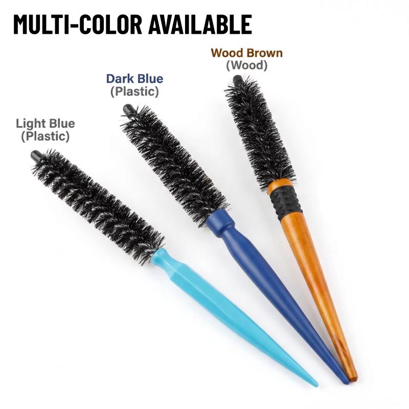 Salon Professionelle Mini-Rundbürste 1/2 Stück 16 mm/22 mm Verdrehtes Design Leicht für kurzes langes Haar DIY Friseur