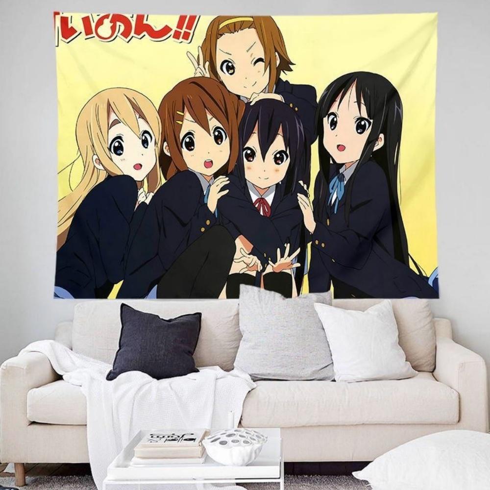 LightOn Girls background cloth twodimensional girl bedroom dormitory decoration homestay bedside atmosphere anime tapestry