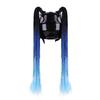 Universal Motorcycle Helmet Ponytail Extension - Professional Grade Suction Cup Braided Hair Attachment (55cm, Multi-Color)