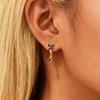 Colorful Zircon Pendant Butterfly Hoop Earring For Women, Fashion Elegant Women CZ Dangle Accessory