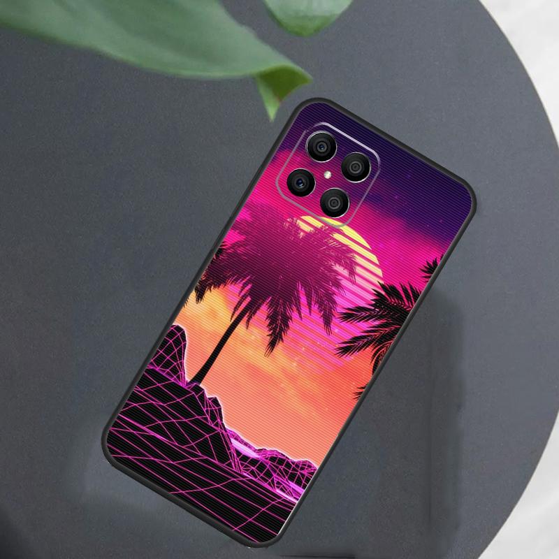 Synthwave Retro 80s Neon For Honor Magic 7 Lite 6 5 8 Pro Case For Honor 200 400 70 90 X8c X8b X9a X9b X9c X9d Win RT
