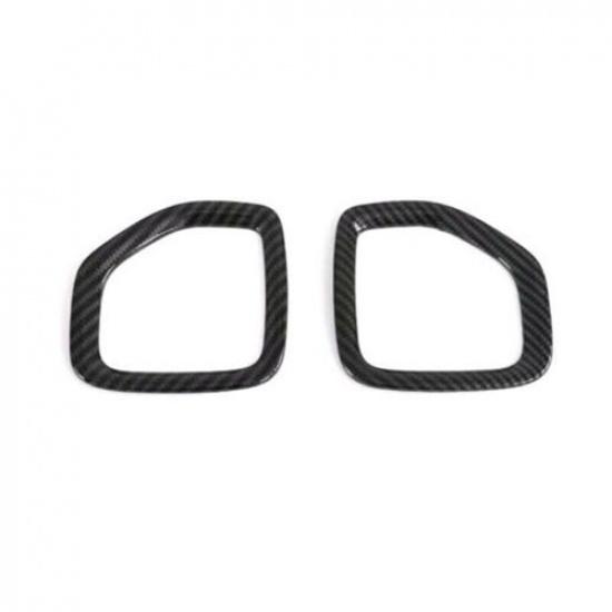 For Hyundai Venue 2020-2024 Carbon Fiber Console AC L&R Air Outlet Vent Trim 2PC