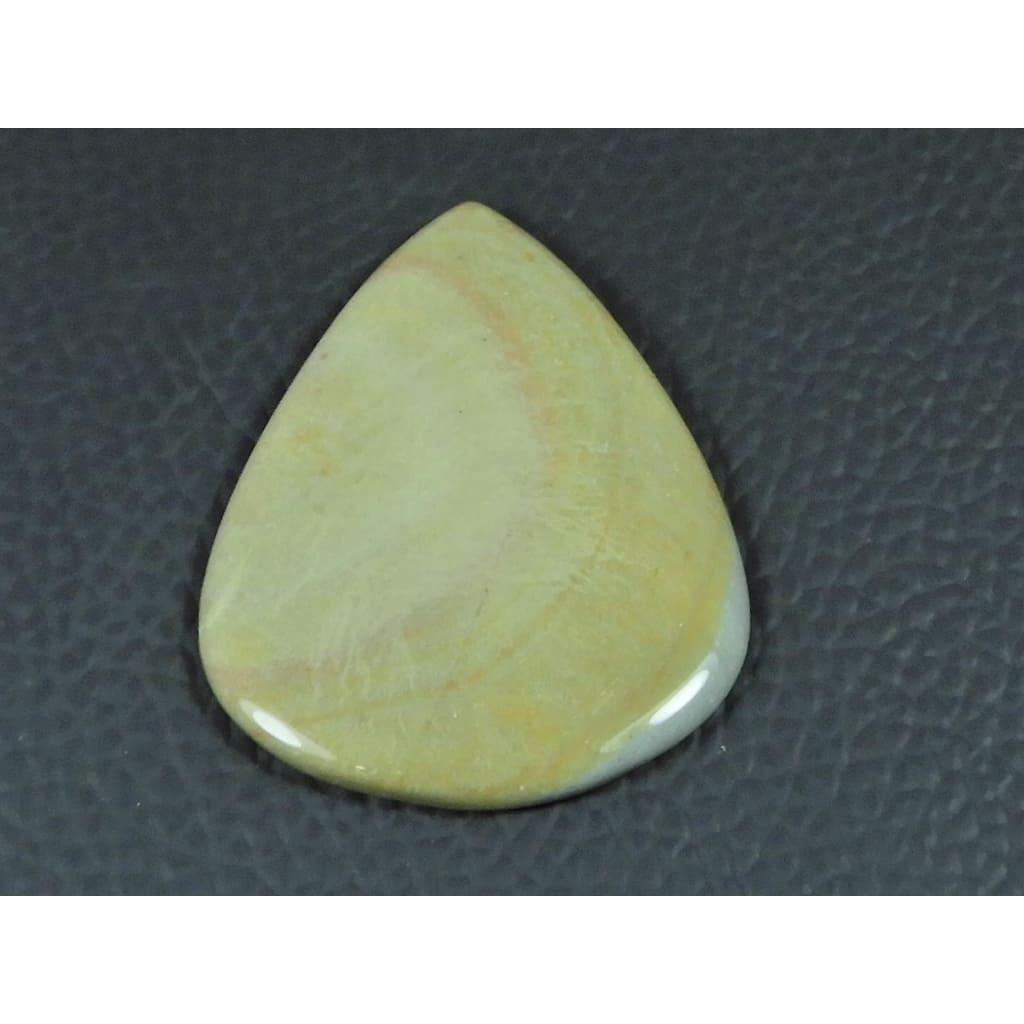 30X38X03MM Natural Polychorme Jasper Pear Cabochon Loose Gemstone 31Cts. G-366