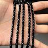 Handmade DIY Bracelets Materials 38cm Loose Spacer Beads Black Spinels Stone Beads  Necklace