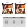 Zootopia Square Pillow Covers Polyester Seat  Cushion Cover Cool Decorative Throw Pillow Case 40*40