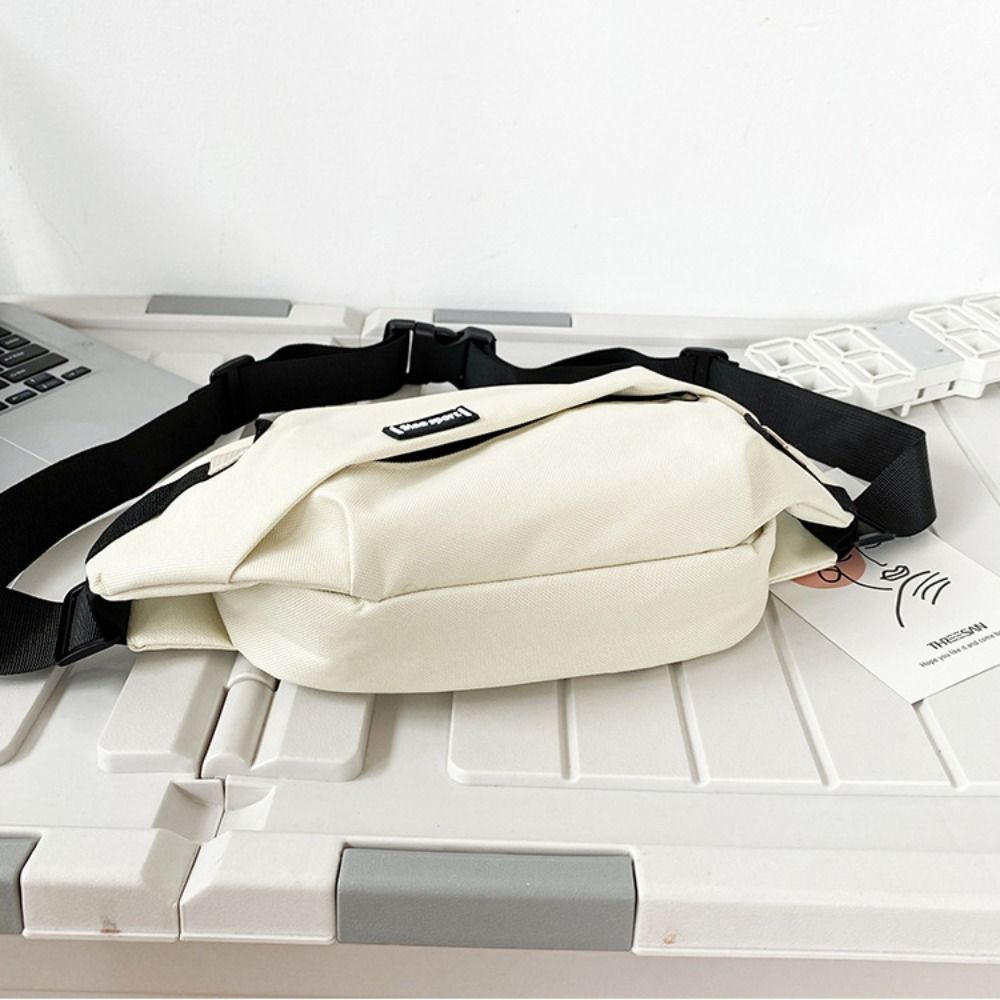 Large Capacity Nylon Patchwork Storage Bag, Lightweight Zipper Storage Bag, Fashionable Single-Shoulder Storage Bag