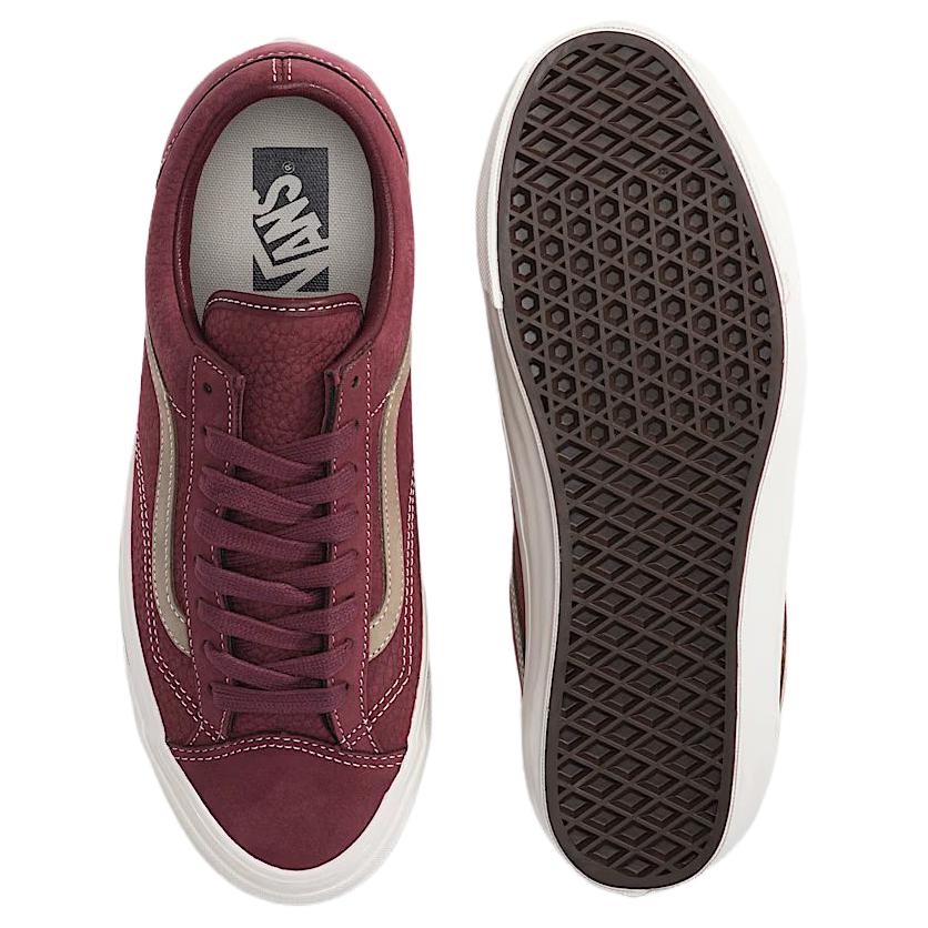Vans Premium Old Skool Bequeme Passform Skate-Schuhe Unisex Sneaker Royal Port-Rot VN000D9R4QU