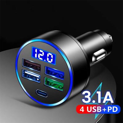 Φορτιστής Αυτοκινήτου USB QC3.0 Γρήγορη Φόρτιση Type C USB Προσαρμογέας Τηλεφώνου στο Αυτοκίνητο Για iPhone 13 Pro Xiaomi Huawei Samsung Γρήγορος Φορτιστής