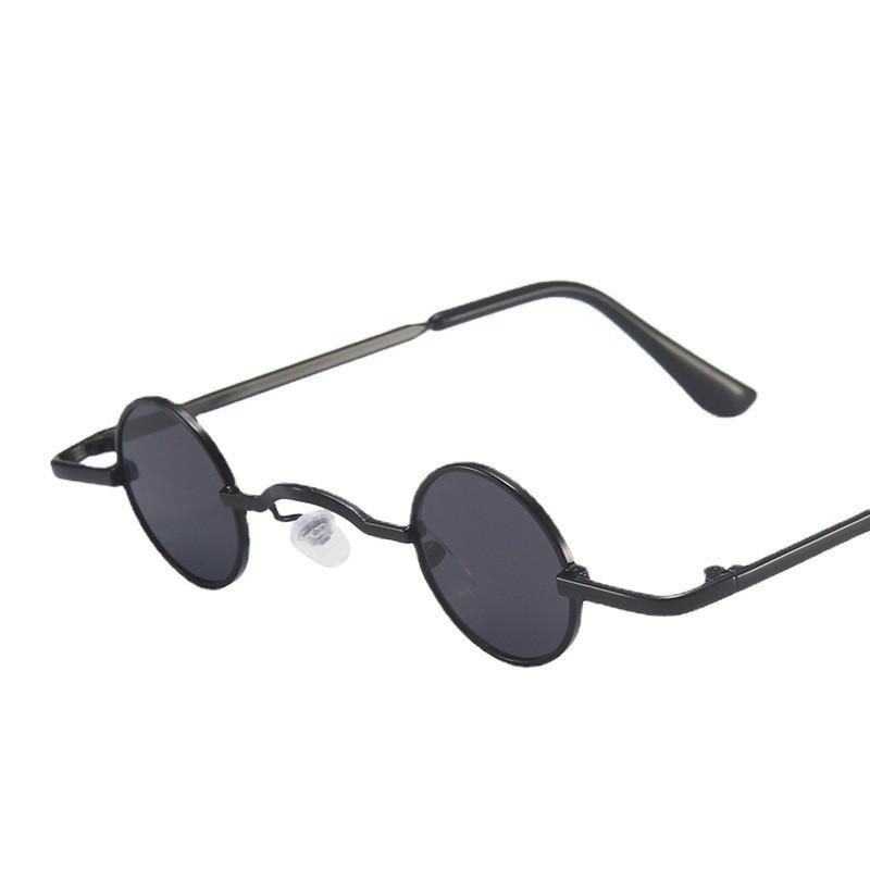 Korean Kids Sunglasses 3-10 Years Old Round Metal Frame Fashion Eyewear for Boys Girls Street Style Sun Glasses