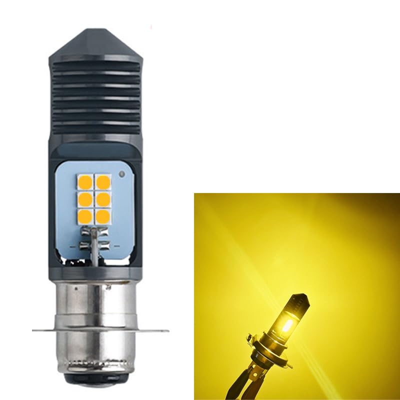 

Светодиодная фара для мотоцикла P15D, PH7, переключатель HI/LO, для фар мотоцикла, AC/DC -60V, высокая яркость жёлтый