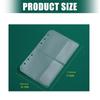 20 Pieces Clear PVC A6 Organizers Sleeves Durable Waterproof Sheet Protectors Stationery Holder For Journals And Diaries