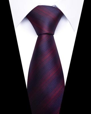 Men's Business Professionals Striped Tie Wedding Suit Accessories Polyester Tie Men