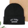 Embroidery IT knitted hat new trend autumn and winter SH warm versatile simple casual men and women OW cold SH