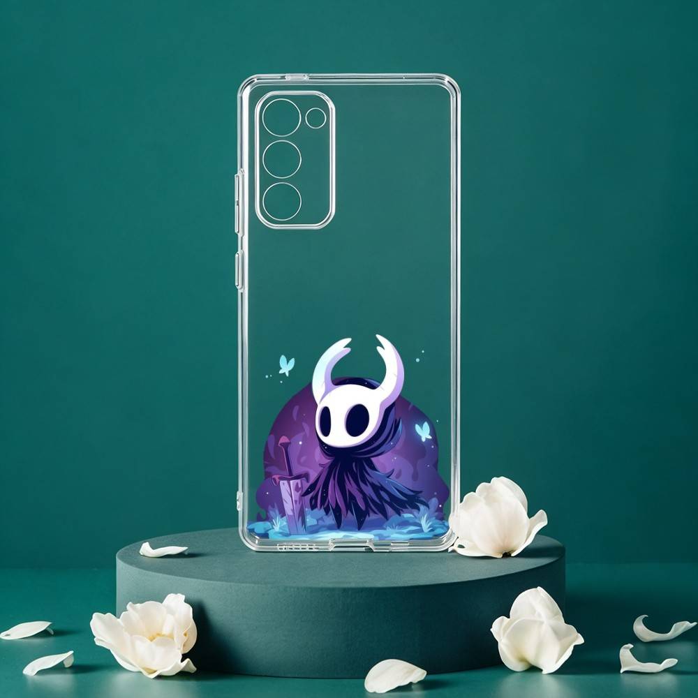 H-Hollow K-Knight Phone Case For Samsung Galaxy S24 S25 S23 S22 S21 Plus S24 S25 Transparent Cover Case