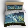 Swirling Stars and Landscape. Bedding Sets Duvet Cover Sets Duvet Covers Pillowcases(1 * Duvet Cover 2 * Pillowcases Without Duvet Insert)