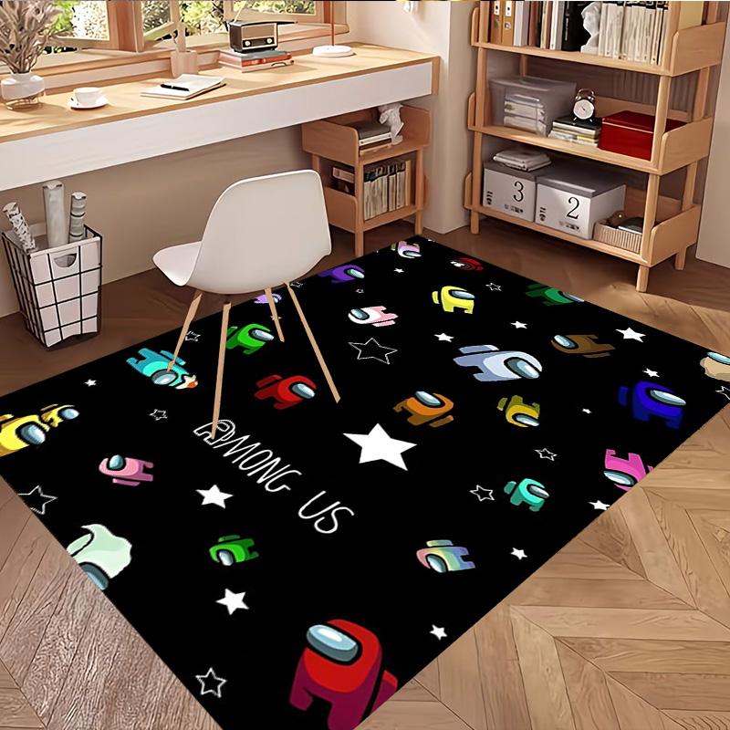 Among Us Print Rug, Washable Floor Carpet, For Entryway Dorm Laundry Room Office Study, Home Decor Birthday Christmas Gift