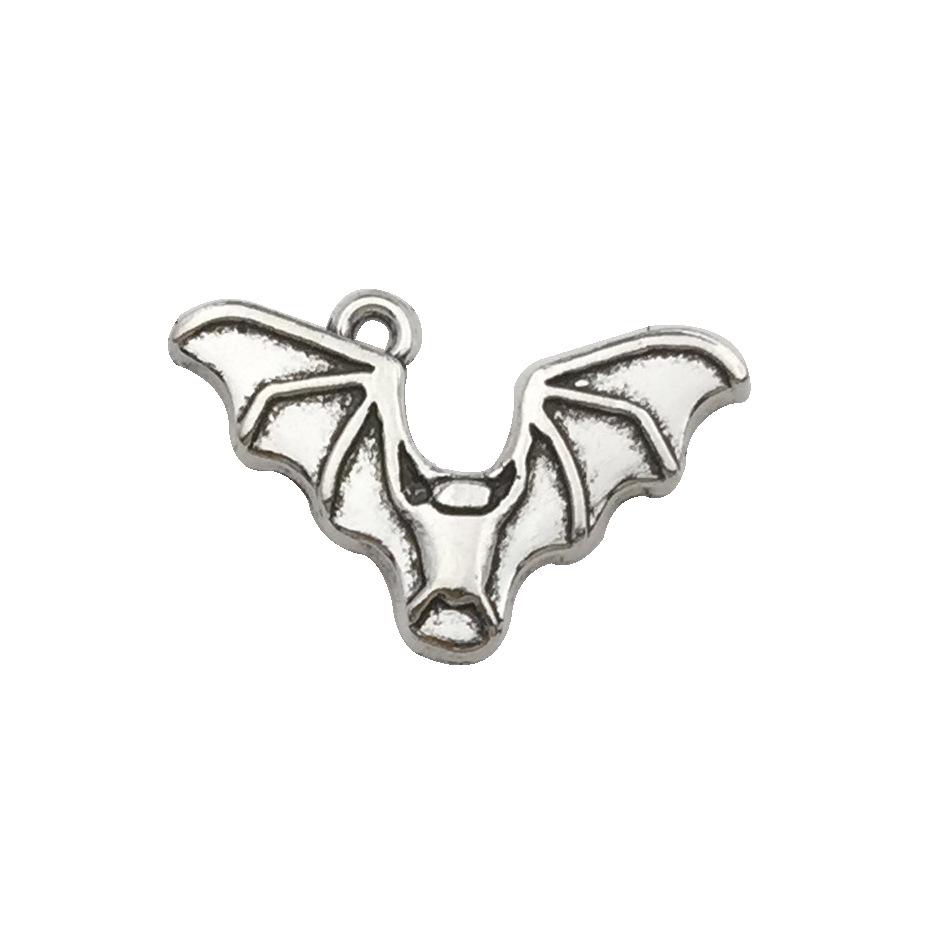80-Piece Halloween Accessory Set: Pumpkin, Skull, Bat Claws, Witch Pendant, Chain Necklace, DIY Earring Kit