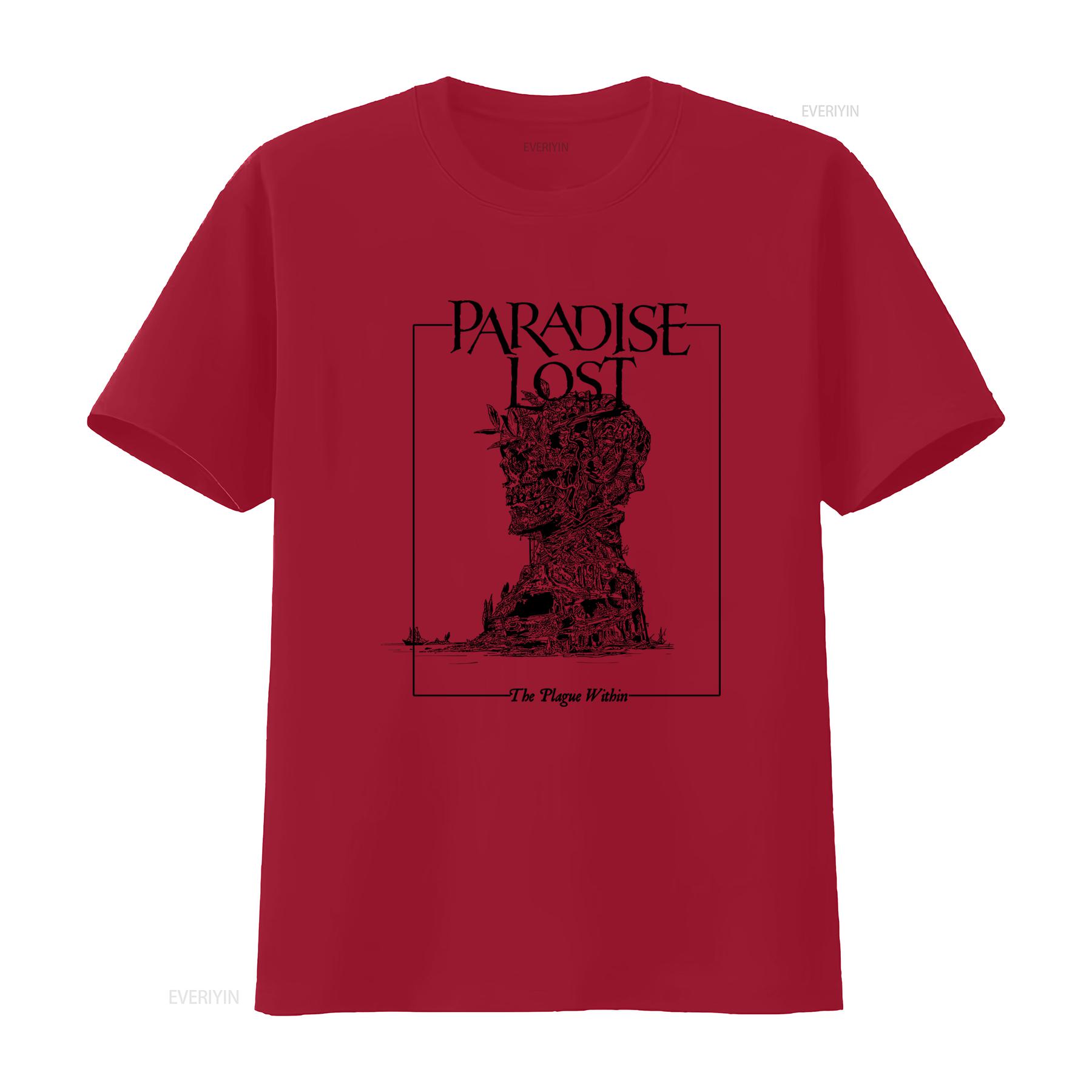 

Paradise Lost The Plague Within T Shirt for Men S 5XL LT334 vintage Washed Slightly fashion Soft Unisex Casual streetwear S