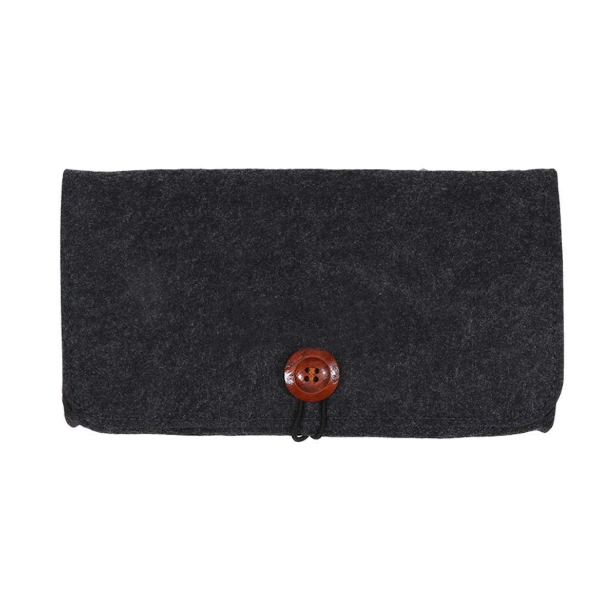 

Portable Soft Felt Storage Bag Game Console Travel Carrying Pouch Phone Protective Cover Accessories L темно-сірий