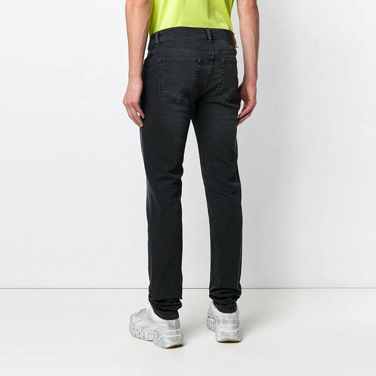 Acne Studios Jeans Men's Black Moderate Straight Fit Pants 30Y176-142