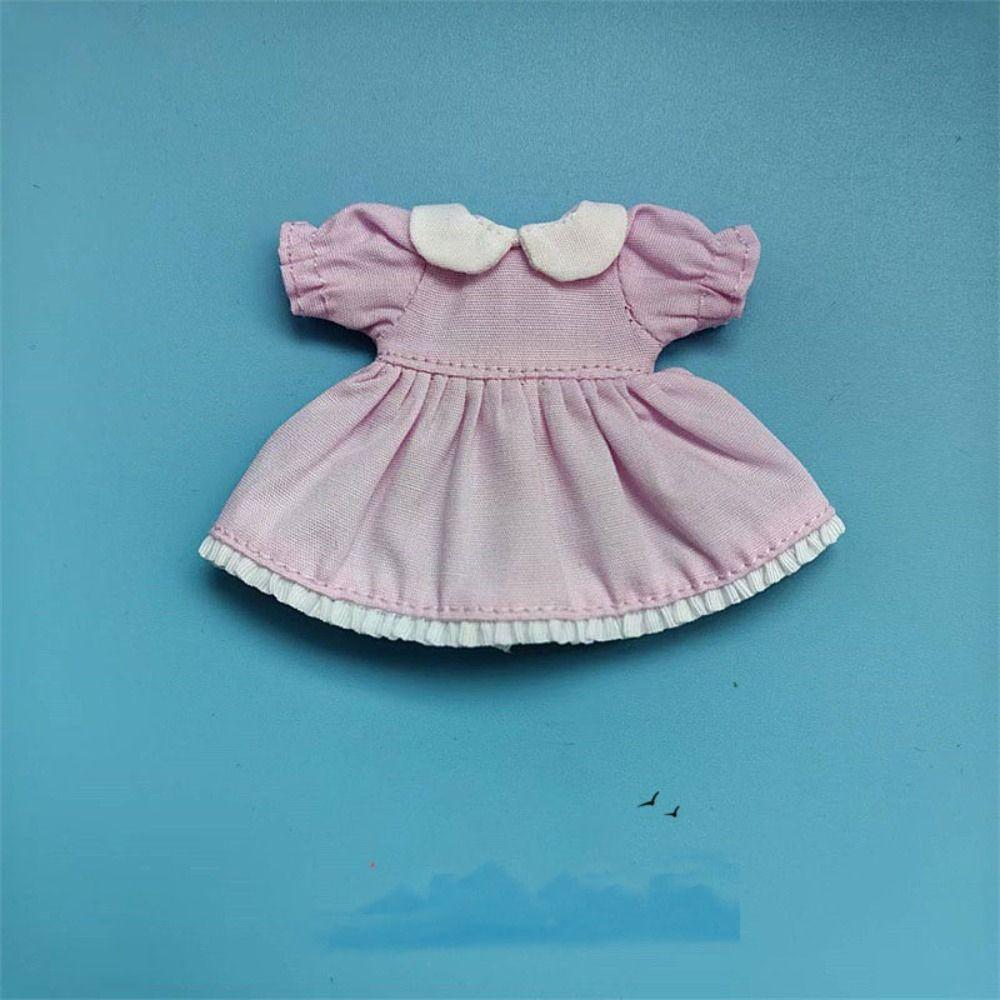 Fashion Dolls Outfits Dresses Puff Sleeve Doll Clothes Skirt  1/11 OB11 Dolls/1/12 BJD