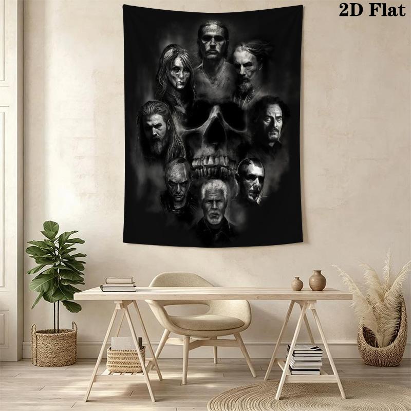 Anarchy Band Wall Tapestry Tapestry Wallmounted Fashion Print Background Wall Hanging Cloth Work Of Art Homestay Soft Decoration Tapestry