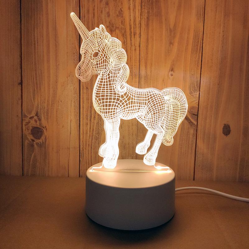 Creative 3D Cartoon Table Lamp – Children's Day Gift, USB Bedside Night Light