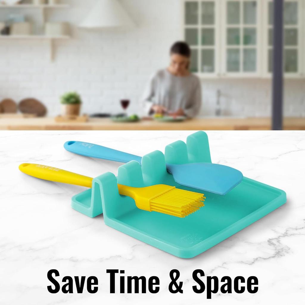 Hot Sale Kitchen Spatula Rack Pot Lid Rack Shelves Countertop Shovel Spoon Shelf Soup Spoon Pad Put Soup Spoon Chopsticks Holder