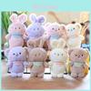 Charming Teddy Bear Keychain Plush Soft Short Plush Stuffed Animal Bag Pendant