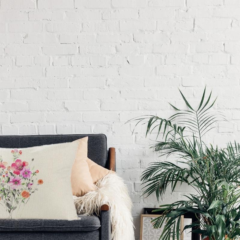 Spring Pillow Cover Farmhouses Pillowcases 30x50cm Floral Plant Decorative Cushions Case Waist Pillowcase for Sofa Couch