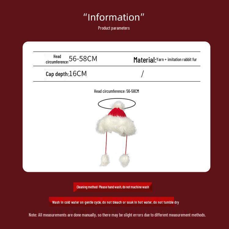 Women's Cute Soft Red Knit Christmas Bauble Hat with Fleece Lining – Stylish Lei Feng Design for a Sweet New Year Celebration