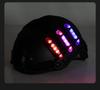 Rechargeable LED Tactical Helmet Light, Colorful Detachable Strobe In Red and Blue.