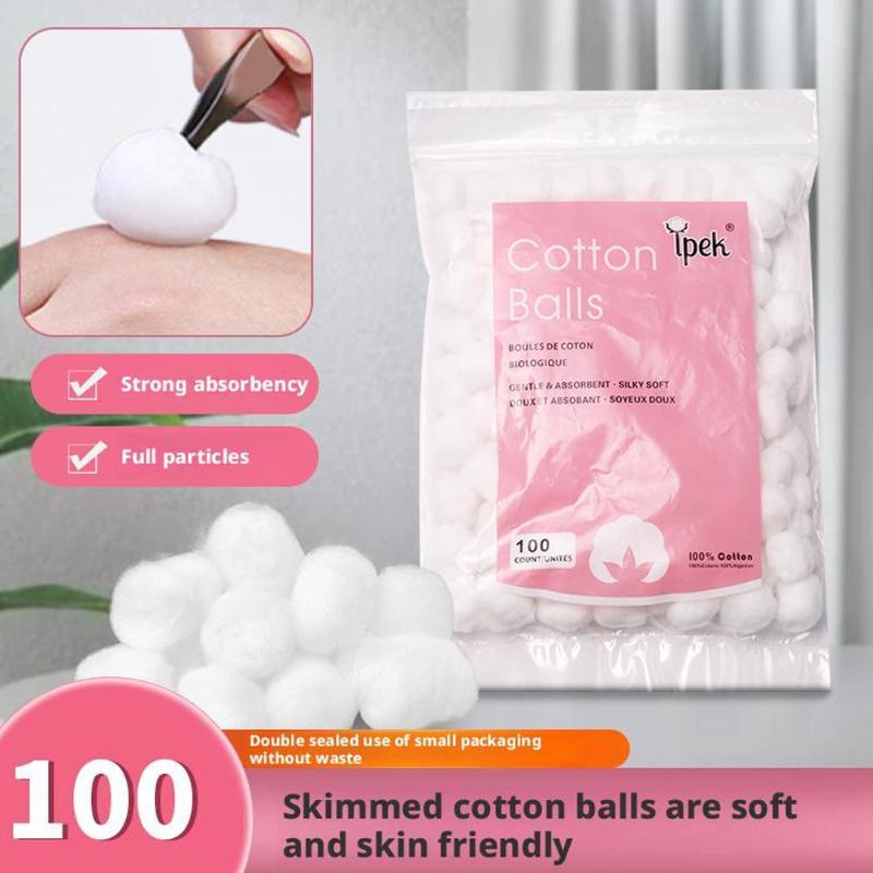 50/100/200 Stück Wattebällchen Nagellackentferner Reinigungsgerät Make-up Watte Nagelkunst Alkohol Desinfektion Zubehör