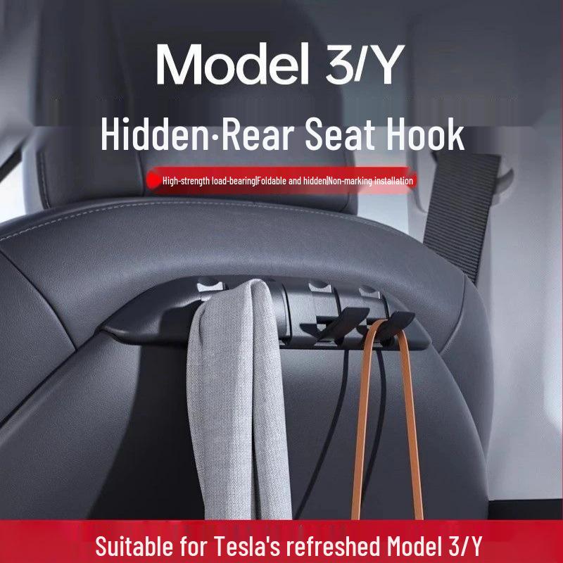 Updated Rear Seat Backrest Hook Cover for Tesla Model 3Y