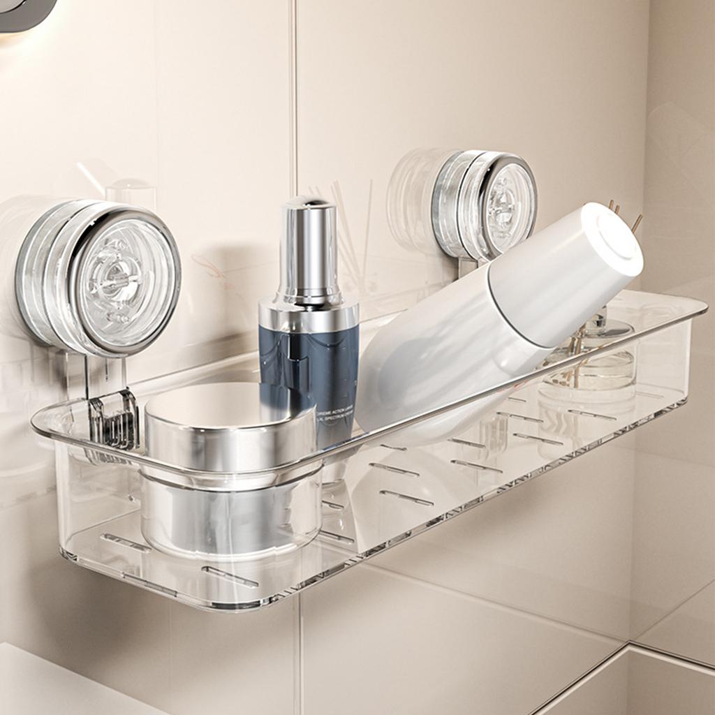 Wall Mounted Shower Caddy No Drilling Shower Organizer Suction Cup Bathroom Organizer for Bathroom Storage & Home Decor
