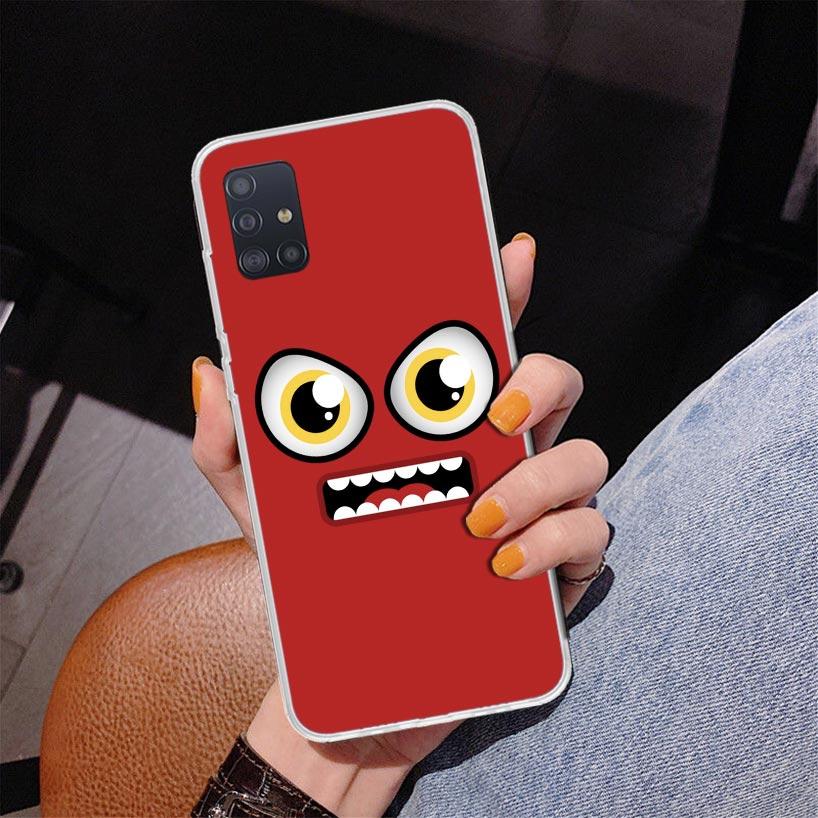 Funny Face Phone Case For Samsung Galaxy A52 A32 A22 A12 A51 A31 A50S A30S A20S A10S Note 20 Ultra 10 Plus S10 A72 A71 Galaxy A5