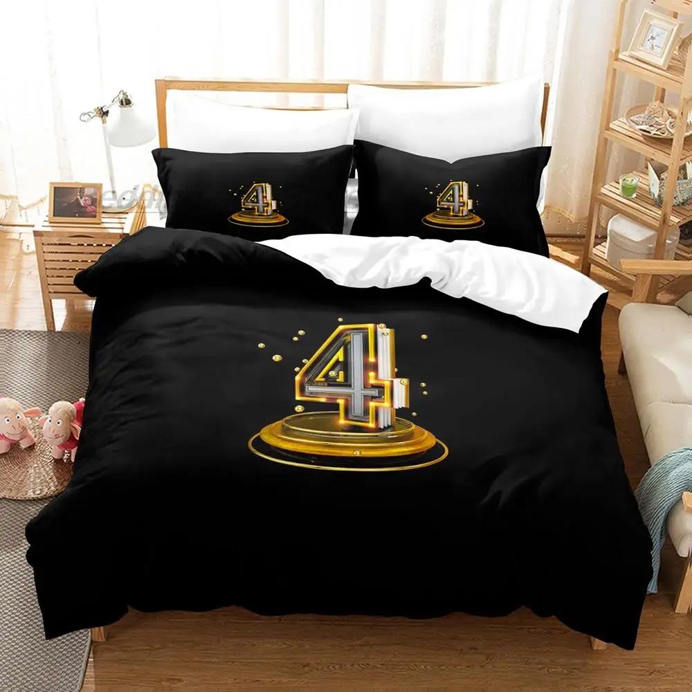 Lucky Number 3D Bedding Set Single Twin Full Queen King Size Duvet Cover Sets for Adult Kids Bedroom