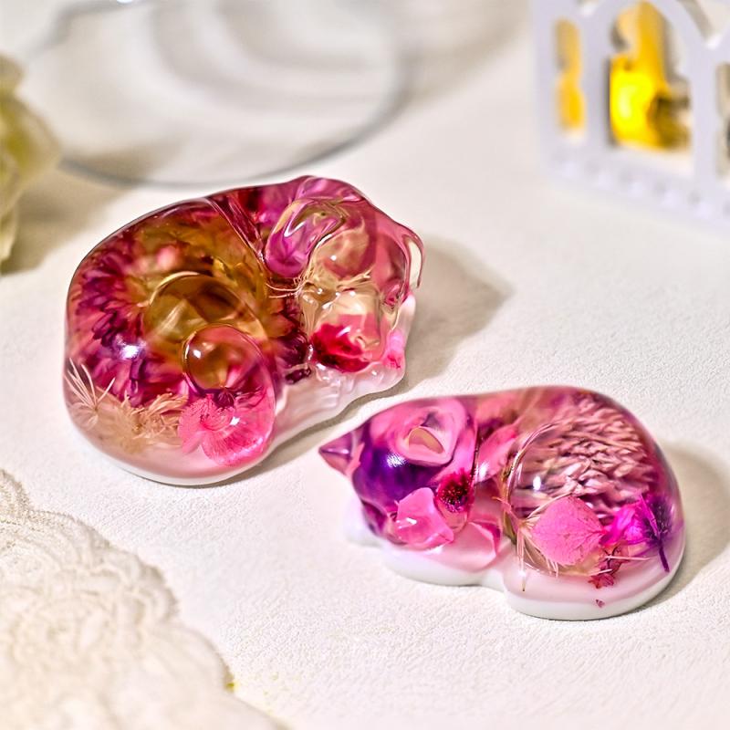 Spící Kočka Pes Ozdoba Silikonová Forma DIY Série Domácích Mazlíčků Svíčka Aroma Sádrové Pryskyřičné Formy Mousse Dort Dekorace Pečící Forma