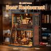 Adorable Bear's Dining Book Nook DIY Kit - Charming 3D Wooden Model House, Unique Home Decor & Perfect Gift Idea